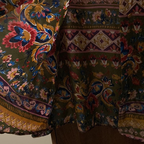 Zara floral blouse XL New without tags - Picture 5 of 6